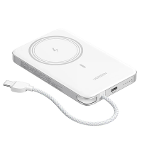 Ugreen PB570 30W 39.2Wh 10000mAh Magnetische draadloze powerbank met geïntegreerde USB C kabel Externe batterij voeding
