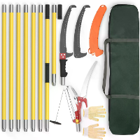 Uitbreidbare boomschaar 7,3 27 ft glasvezelpaalzaag scherpe legeringstalen blad handmatige boomtrimmer lichtgewicht tele