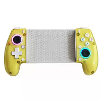 Uitrekbare mobiele gamecontroller met dubbele RGB joysticks, 800mAh batterij, silicone ontwerp, zes assige gyro gamepad