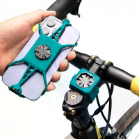 ULAC H7 Fiets telefoonhouder Siliconenbandhouder Snelle loslaatontwerp Platformhouder voor Xiaomi, Galaxy, Google Pixel