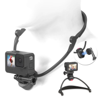 Ulanzi Go Quick II Neck Holder Mount Lanyard Strap Opvouwbare Stand voor GoPro Hero 10 9 8 7 6 5 Insta360 OSMO Action Sp