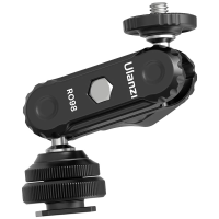 Ulanzi R098 Dubbele Balhoofden Magische Arm met Koude Schoen Mount 1/4 inch Schroef voor DSLR Camera Monitor Beugel Micr