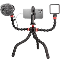 Ulanzi Smartphone Filmaking Kit Video Vlog Kit met statief Micrpphone VL49 Videolamp Lamp Flexibel statief met arm Selfi