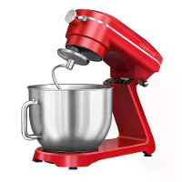Chefree Professionele Keukenprocessor,Mixer,Roestvrijstalen Kom,7 L,met 10 Snelheden,3 Mixers,Vermogen 1800 W,Rood,M500