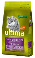 Ultima Kat Sterilised Indoor Kalkoen & Gerst Kattenvoer 1,5 Kg