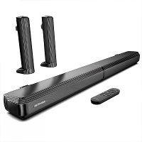 ULTIMEA Apollo S40 2.0 Kanaals Bluetooth soundbar 2 tweeters + 2 woofers Diepe bas 6EQ modus Afneembare bekabelde luidsp