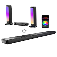 ULTIMEA Apollo S70 180W 5.0 Kanaal Afneembare Verlichting Soundbar bluetooth Soundbar 5 Krachtige Bestuurders BassMX Tec