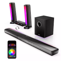 ULTIMEA Apollo S80 Dolby Atmos Soundbar 320W 5.1CH Afneembare Verlichting Soundbar bluetooth Soundbar met 6 Bestuurders