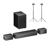 Ultimea Poseidon D60 5.1CH Dolby Atmos Soundbar met Steady 300 Voeten 6 Hoogwaardige Luidsprekers 360° Surround Sound 5.