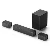 Ultimea Poseidon D60 BT5.3 Soundbar met 6 krachtige luidsprekers voor 360° surround geluid, Dolby Atmos, 5.1 En 3 EQ mod
