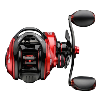 Ultra Light Bait Casting Visspoelen Max Drag 10kg Slim Magnetisch Remsysteem Bass Casting Reel Visspoel voor Oceaan Stra