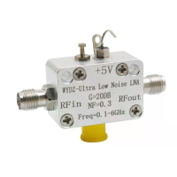 Ultra ruisloze LNA breedbandversterker 100M 6000M 20dB gain 0,3dB NF 5V SMA female