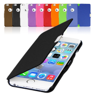 Ultra Slim Flip Plastic Leather Skin Cover Case For Iphone 6 Plus