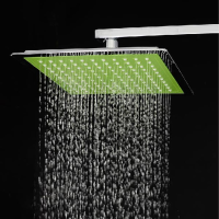 Ultra Thin Pressurized Square 8 Inch Bath Rainfall Shower Head