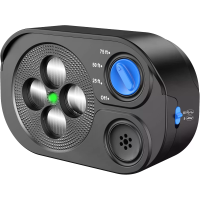 Ultrasone AntiBlaffen Apparaat Hond Blaf Indicator met 3 Modussen Bereik tot 75 ft Oplaadbaar IP65 Waterdicht voor Buit