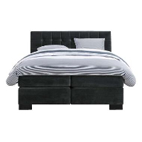 UMIX boxspring op maat Davin   velvet grijs   160x200 cm   Leen Bakker