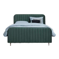 UMIX boxspring op maat Elin   velvet blauw   140x200 cm   Leen Bakker