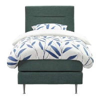 UMIX boxspring op maat Rune   stof blauw   90x200 cm   Leen Bakker