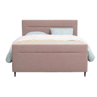 UMIX boxspring op maat Rune   stof roze   140x200 cm   Leen Bakker