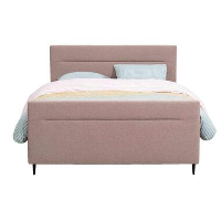 UMIX boxspring op maat Rune   stof roze   160x200 cm   Leen Bakker