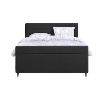 UMIX boxspring op maat Rune   stof zwart   160x200 cm   Leen Bakker