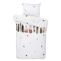 Leen Bakker   Marjolein Bastin Dekbedovertrek Wild Feathers   140x200/220 Cm   Katoen   Wit