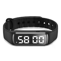 UN116 Stappenteller Horloge met Timer, Pedometer, Vibratie Herinnering, IP67 Waterdicht, USB Opladen, Fitness Tracker, G