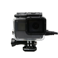 Under Water Waterproof Case Shell Cover Side Open With Mount Screw For Gopro Hero 5 Black