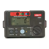 UNI T UT582+ Digitale RCD (ELCB) Tester Aardlekbeveiliging Meter Auto Ramp 999 Telling Aardlekbeveiliging Meter Met Fout
