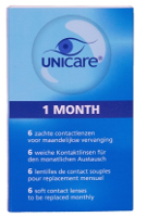 Unicare 1 Month 6 Zachte Contactlenzen  1.25