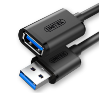 UNITEK Y C457BBK USB 3.0 Verlengkabel 1M Lengte voor printerwebcam, beveiligingscamera