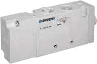 Univer AM 5001 Direct bedienbaar ventiel 5/2 weg G 1/4 Nominale breedte 8 mm Materiaal (behuizing) Zamak