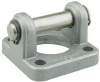 Univer KF 10032A Achterscharnier+ pin t.B.V pneumatiek cilinder ISO15552 en ISO/VDMA ø25 32