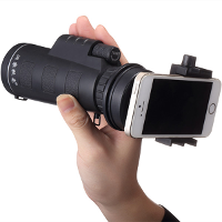 Universal 10x40 Hiking Concert Camera Lens Zoom Monocular+phone Clip For Smartphone