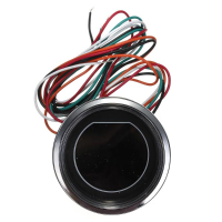 Universal 2 Inch 52mm Led Oil Pressure Meter Gauge For Motor Black