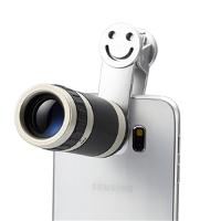 Universal 8X Zoom Telescope Telephoto Camera Lens with Smile Clip For iPhone Samsung HTC