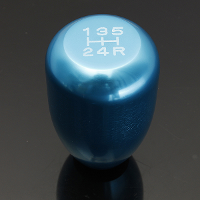 Universal Car 5 Speed Lever Manual Gear Shift Lever Knob Blue Color