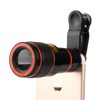 Universal Clip On 12x Optical Zoom Hd Telescope Camera Lens For Iphone X 8 Plus Oneplus 5 Tablet