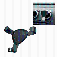 Universal Gravity Metal Car Air Vent Phone Holder Stand For Iphone Xiaomi Cell Phone Under 6 Inch