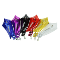 Universal Motorcycle Rear View Mirrors Aluminium For Honda Suzuki Yamaha Kawasaki