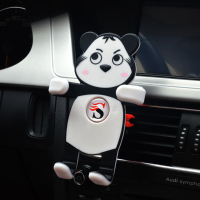 Universal Panda Shape Silicone Car Mount Air Vent Phone Holder Stand For Iphone Samsung Xiaomi Mix2