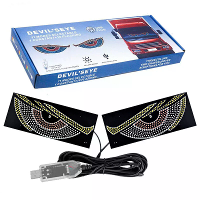 Universele Auto Duivelse Oog Decoratieve Verlichting USB 5V Oog Decoratieve Verlichting Met 11 Modi Grote Ogen Decoratie