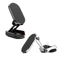 Universele Auto Magnetische Mobiele Telefonhouder Metalen Vouwbare Auto Bevestiging Magnetische 360° Verstelbare Draaiba