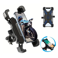 Universele Fietsenhouders 360° Verstelbare Schokbestendige Anti val Stuurhouder Geschikt voor 4.8 6.8 Inch Mobiele Telef