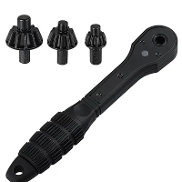 Universele Ratchet Boorbitsleutel 3 Steekmaat 1,5 10mm 1,5 13mm 3 16mm 45 Staal Rubber Handvat Dubbelkop Sleutel voor El