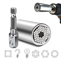 Universele Stekkeradapter Set Perfect voor Ratelmoersleutel en Elektrische Boormachine   Verstelbaar Gadgets Kenmerken S