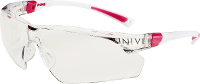 Univet 506UP 506U 03 02 Veiligheidsbril Met anti condens coating, Incl. UV bescherming Wit, Roze EN 166 DIN 166