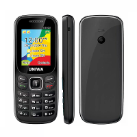UNIWA E1803 Mini 2G GSM 1,77 inch Dual SIM Dual Standby 800mAh FM Grote Knop LED Zaklamp Mobiele Telefoon voor Senioren