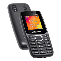 UNIWA E1805 Mini 2G GSM 1,8 Inch Dual SIM Kaart Dual Standby 800mAh FM Grote Knoppen Snelle Lampen Luide Luidspreker Typ