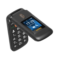UNIWA V909T 4G Network Flip Phone Dual Scherm 2250mAh Batterij Luidspreker SOS Feature Phone